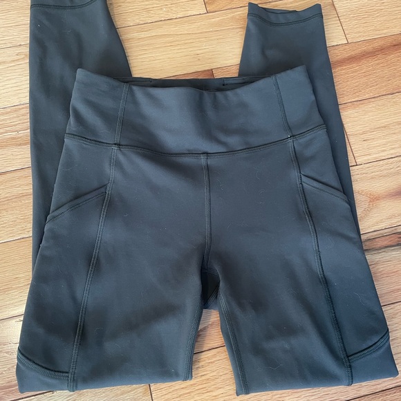 Lululemon 25” Invigorate High Rise Dark Olive size 4 - Picture 8 of 10